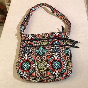 Vera Bradley Triple Zip Hipster Crossbody Bag